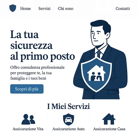 Consulente assicurativo che lavora al computer con un cliente