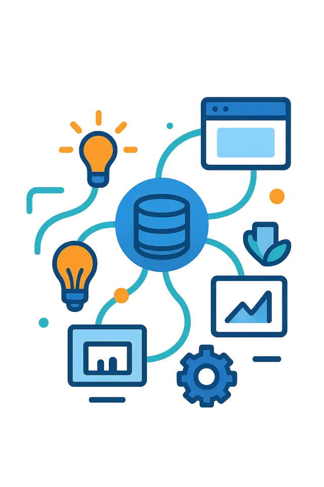 Illustrazione di professionisti che collaborano con Solvera Lab